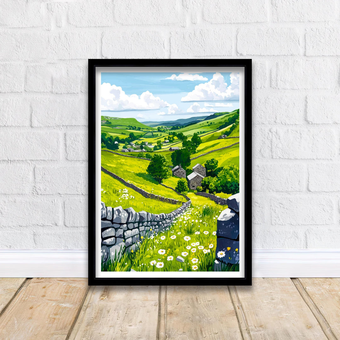 Peak District Travel Print Wall Decor Wall Art Peak District Landscape Wall Hanging Home Décor English Countryside Gift Art Lovers Scenic