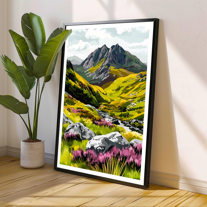 Snowdonia Travel Print Wall Decor Wall Art Snowdonia Landscape Wall Hanging Home Décor Welsh National Park Gift Art Lovers Scenic Print