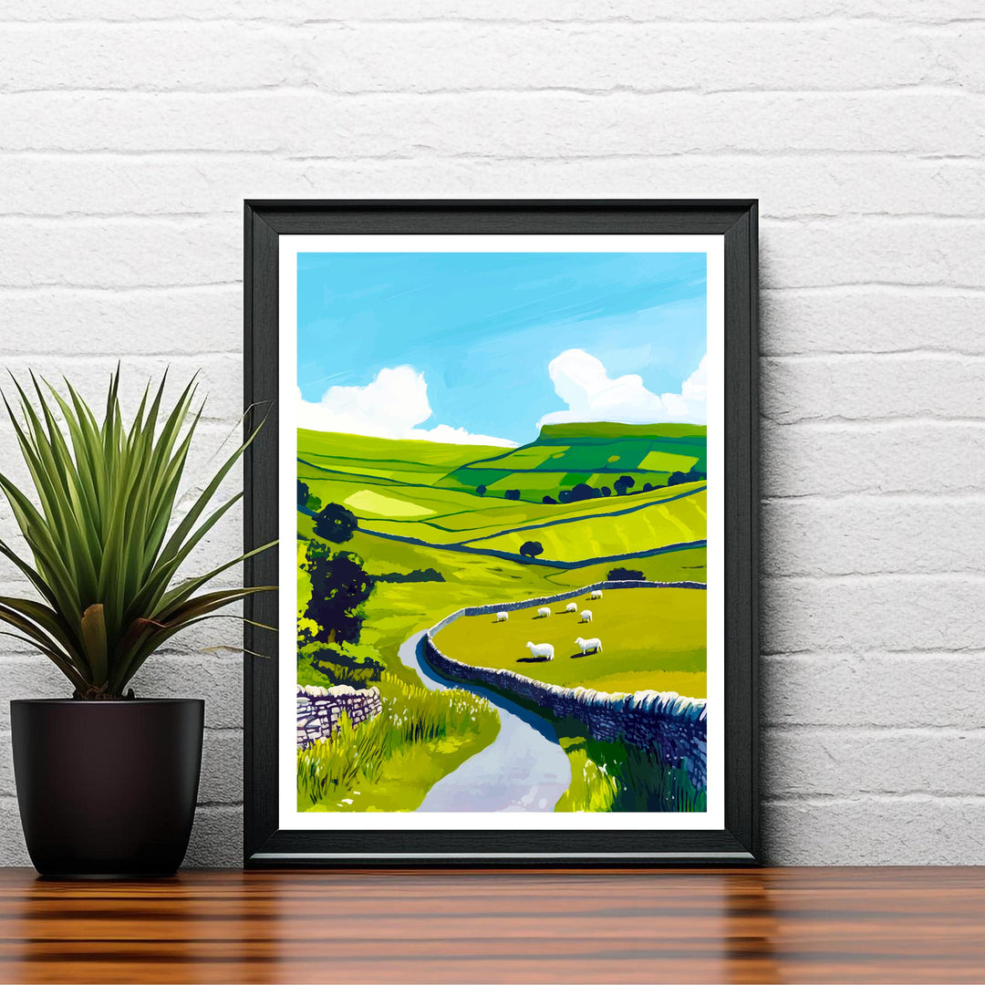 Yorkshire Dales Travel Poster