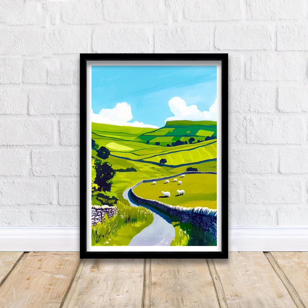 Yorkshire Dales Travel Poster