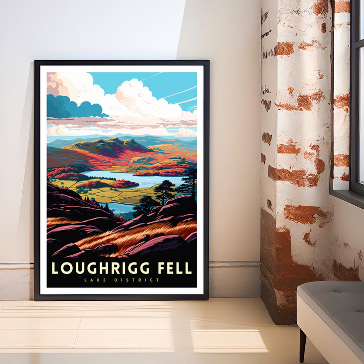 Loughrigg Fell Travel Print Wall Decor Wall Art Loughrigg Landscape Wall Hanging Home Décor Lake District Gift Art Lovers Scenic Print