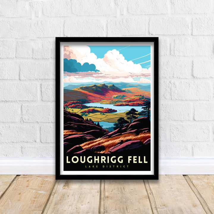 Loughrigg Fell Travel Print Wall Decor Wall Art Loughrigg Landscape Wall Hanging Home Décor Lake District Gift Art Lovers Scenic Print