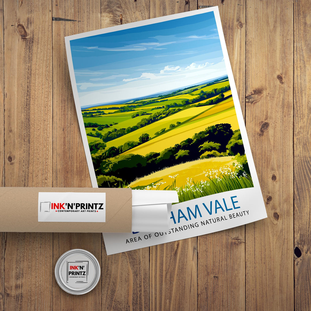 Dedham Vale AONB Travel Print Wall Decor Wall Art Dedham Vale Landscape Wall Hanging Home Décor English Countryside Gift Art Lovers Scenic