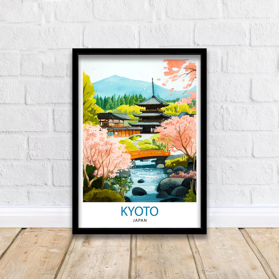 Kyoto Japan Travel Print Wall Decor Wall Art Kyoto Landscape Wall Hanging Home Décor Japanese Culture Gift Art Lovers Scenic Print