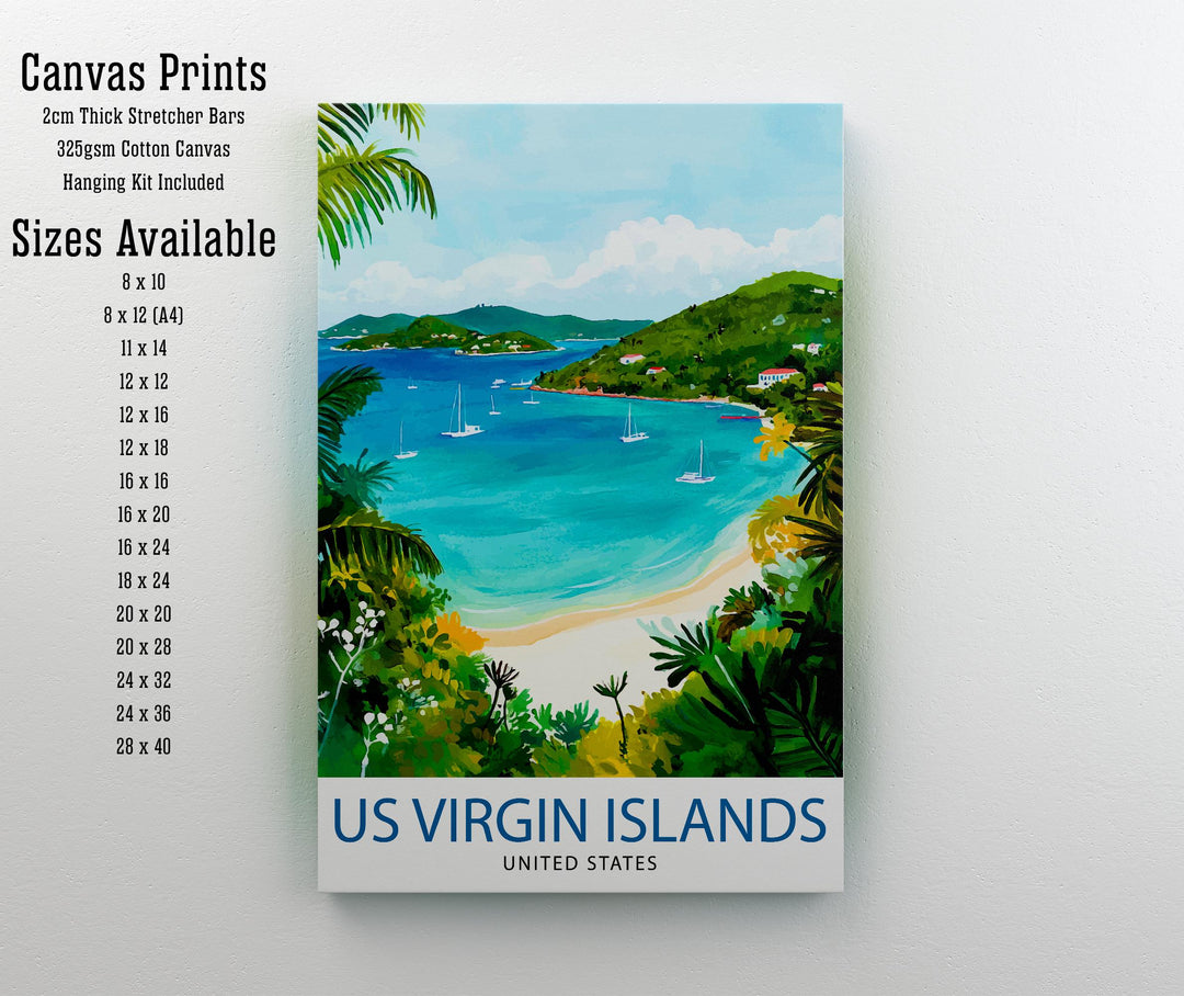 U.S. Virgin Islands Travel Poster