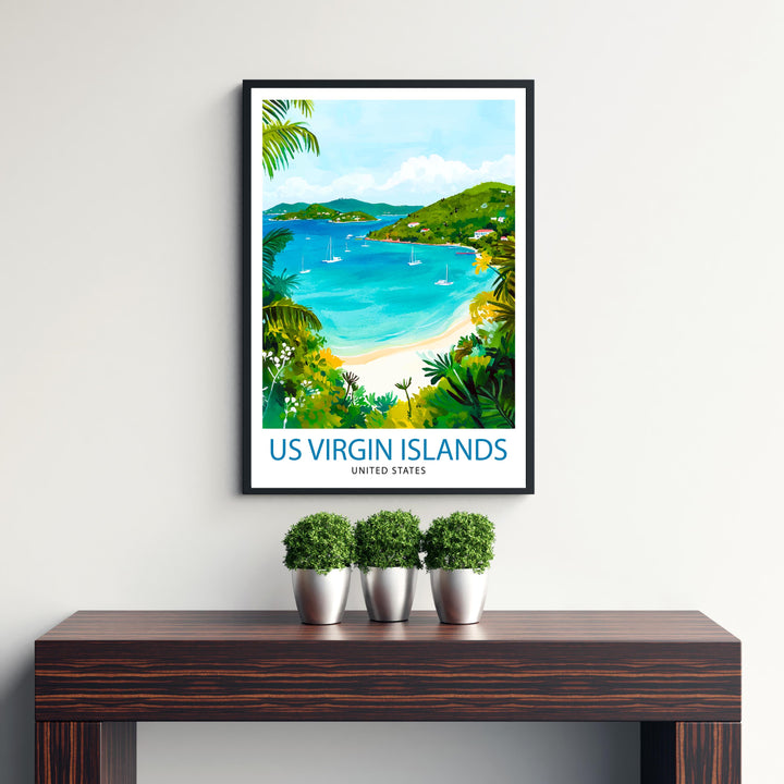 U.S. Virgin Islands Travel Poster