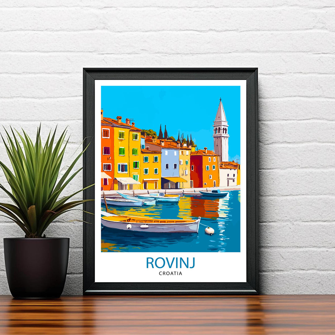 Rovinj Croatia Travel Poster