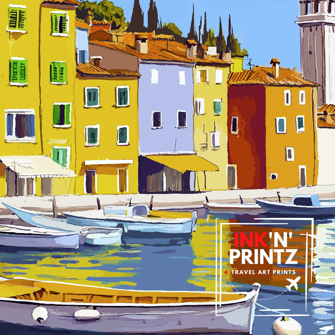 Rovinj Croatia Travel Print Wall Decor Wall Art Rovinj Landscape Wall Hanging Home Décor Croatian Coastal Gift Art Lovers Scenic Print