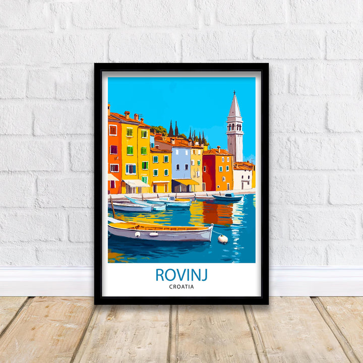 Rovinj Croatia Travel Print Wall Decor Wall Art Rovinj Landscape Wall Hanging Home Décor Croatian Coastal Gift Art Lovers Scenic Print