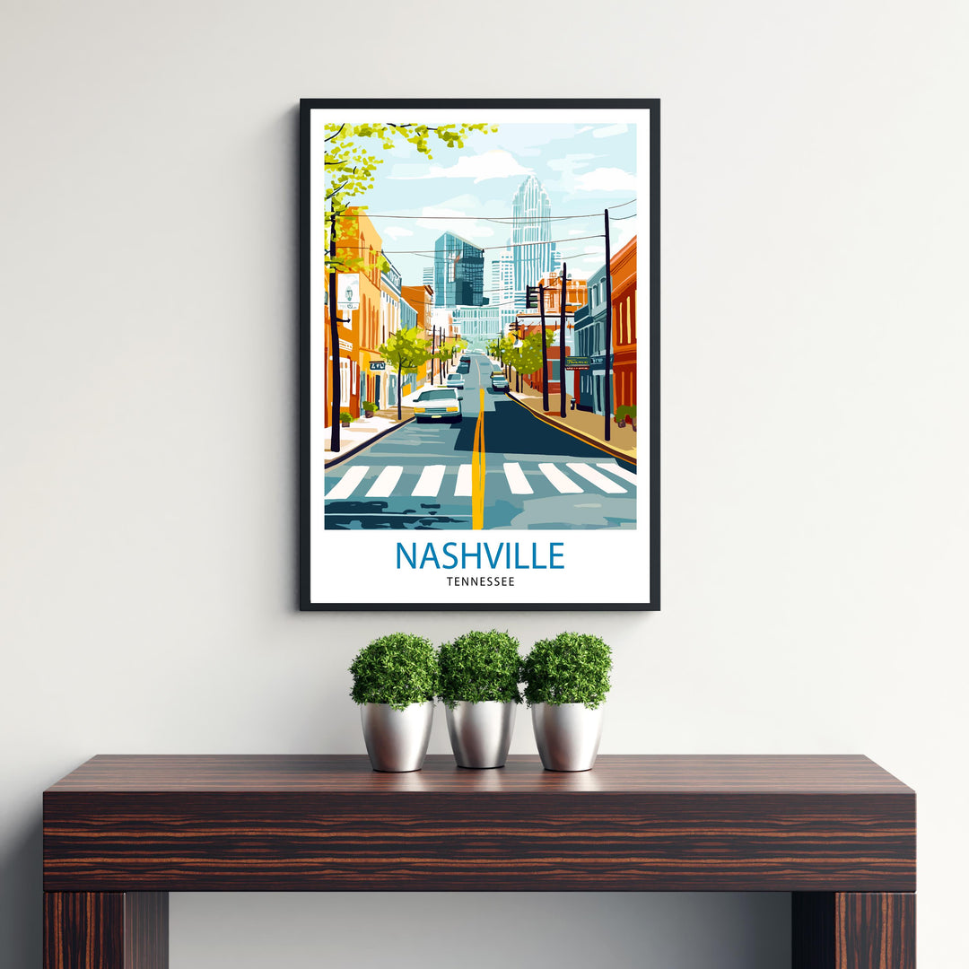 Nashville Tennessee Travel Poster