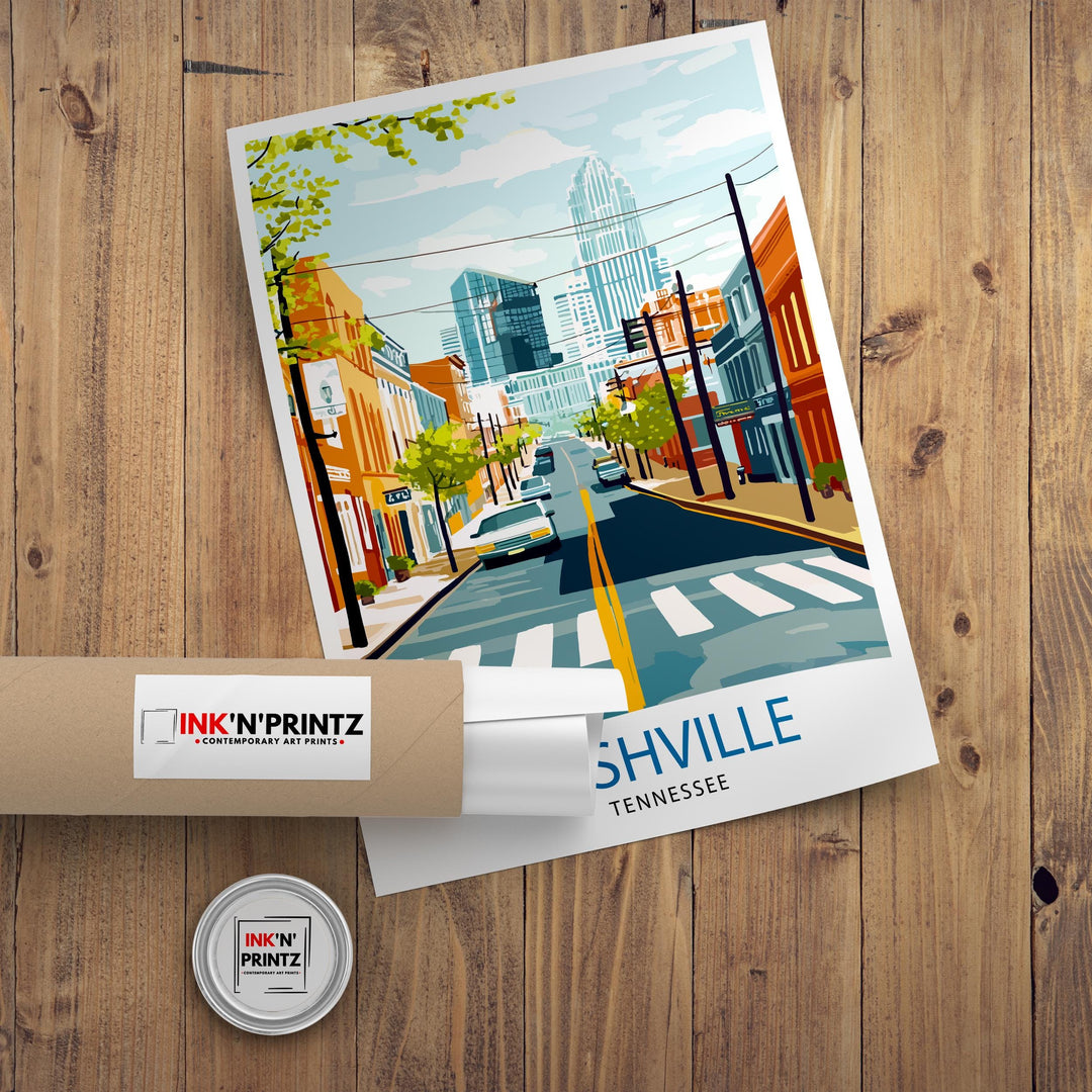 Nashville Tennessee Travel Poster