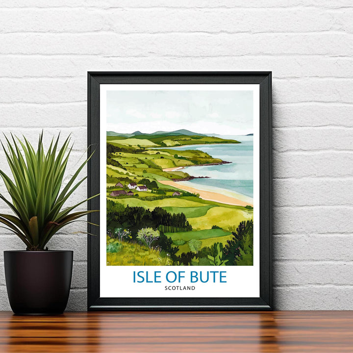 Isle of Bute Travel Poster