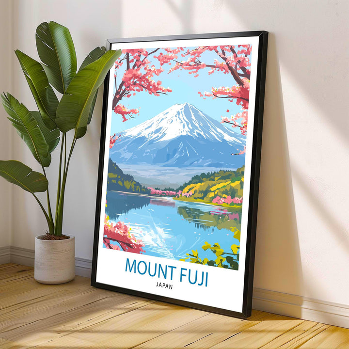 Mount Fuji Travel Poster