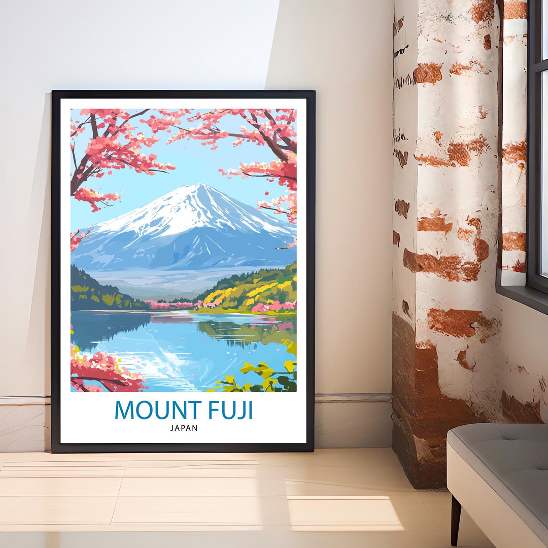 Mount Fuji Travel Poster