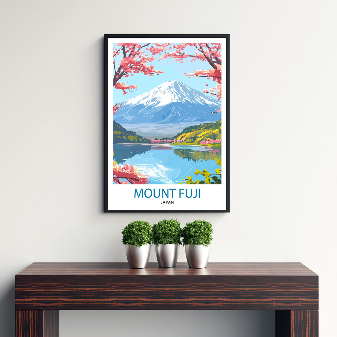 Mount Fuji Travel Print Wall Decor Wall Art Fuji Landscape Wall Hanging Home Décor Japanese Culture Gift Art Lovers Scenic Print