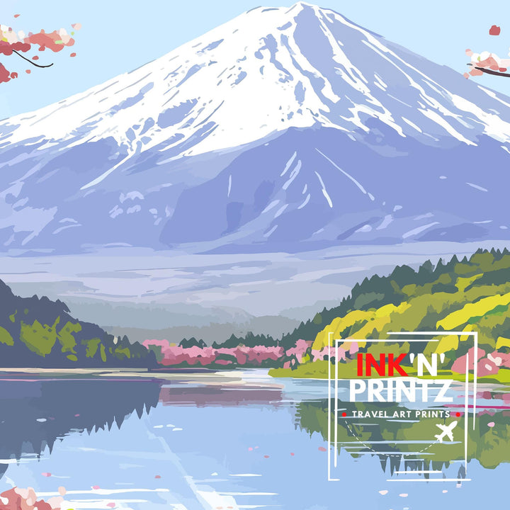 Mount Fuji Travel Poster