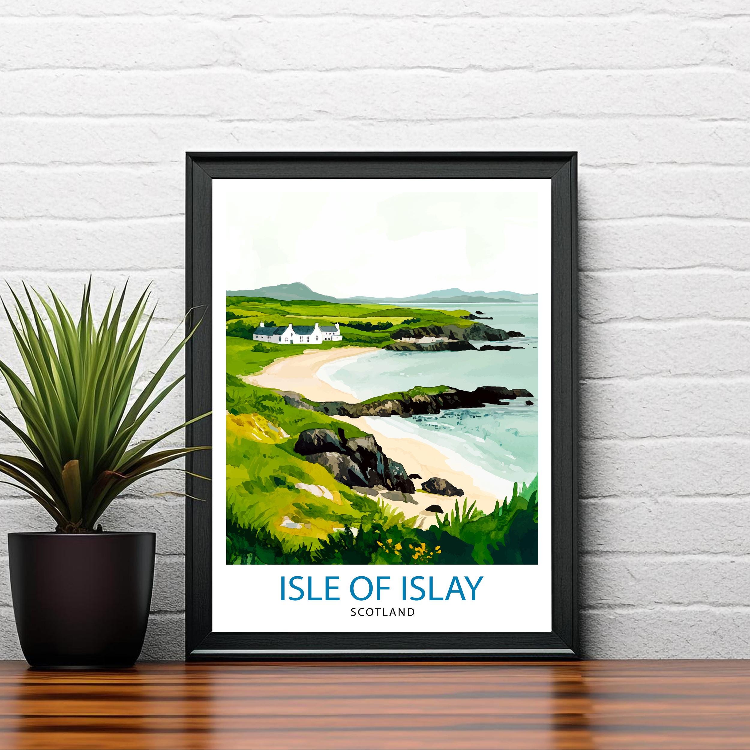 Isle of Islay Travel Print Wall Decor Wall Art Islay Landscape Wall Hanging Home Décor Scottish Island Gift Art Lovers Scenic Print
