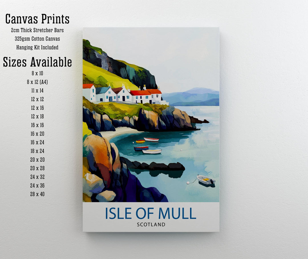 Isle of Mull Travel Print Wall Decor Wall Art Mull Landscape Wall Hanging Home Décor Scottish Island Gift Art Lovers Scenic Print