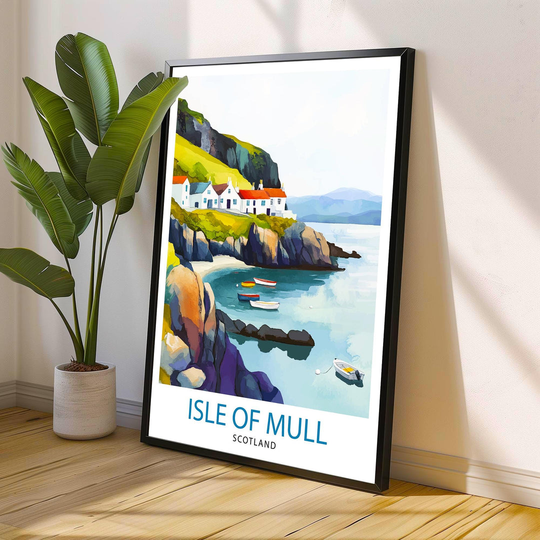 Isle of Mull Travel Print Wall Decor Wall Art Mull Landscape Wall Hanging Home Décor Scottish Island Gift Art Lovers Scenic Print