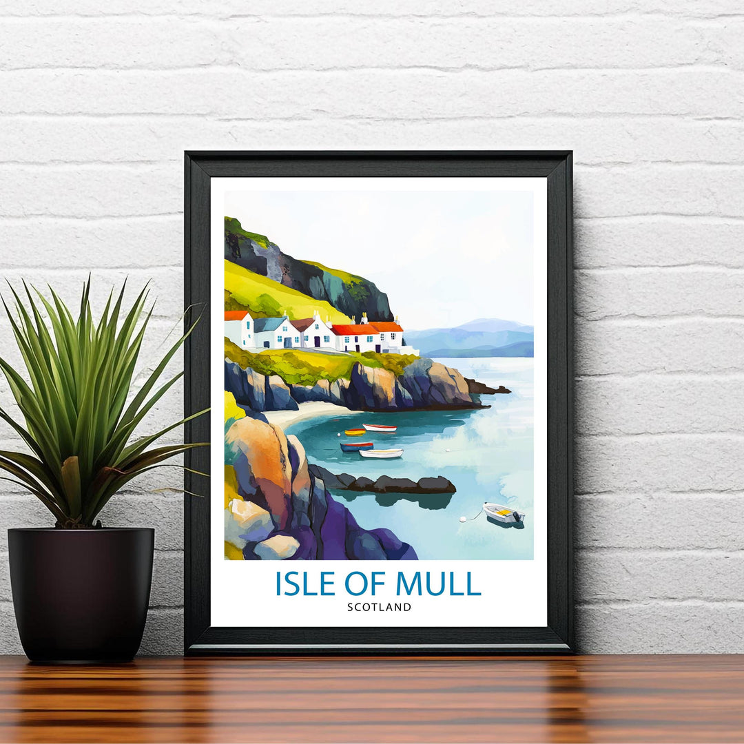 Isle of Mull Travel Print Wall Decor Wall Art Mull Landscape Wall Hanging Home Décor Scottish Island Gift Art Lovers Scenic Print