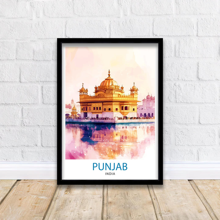 Punjab India Travel Poster