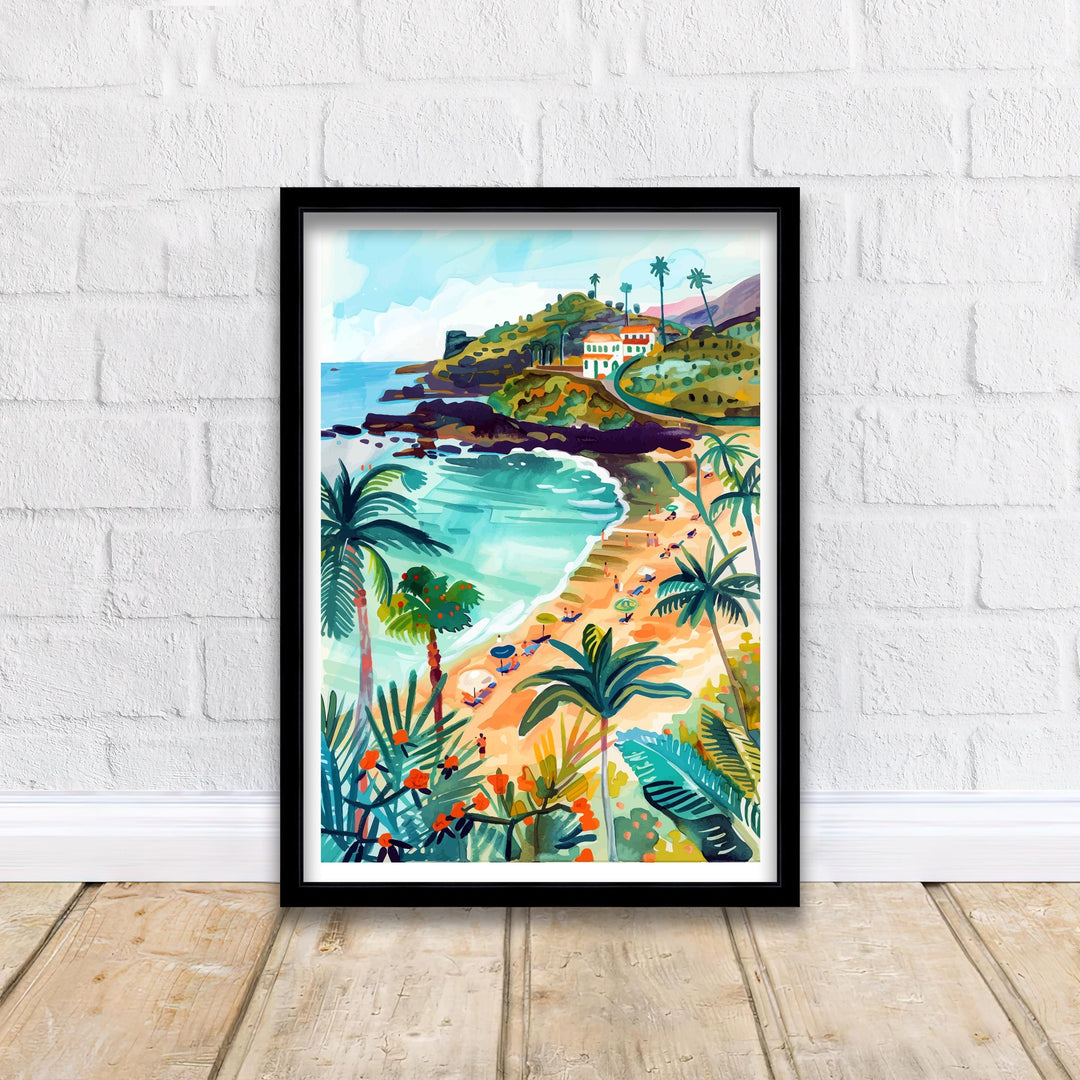 Tenerife Travel Print Wall Decor Wall Art Tenerife Landscape Wall Hanging Home Décor Canary Islands Gift Art Lovers Tropical Print