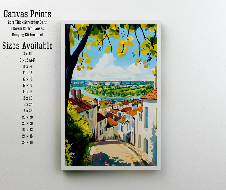 Bordeaux France Travel Print Wall Decor Wall Art Bordeaux Landscape Wall Hanging Home Décor French Wine Country Gift Art Lovers Scenic Print