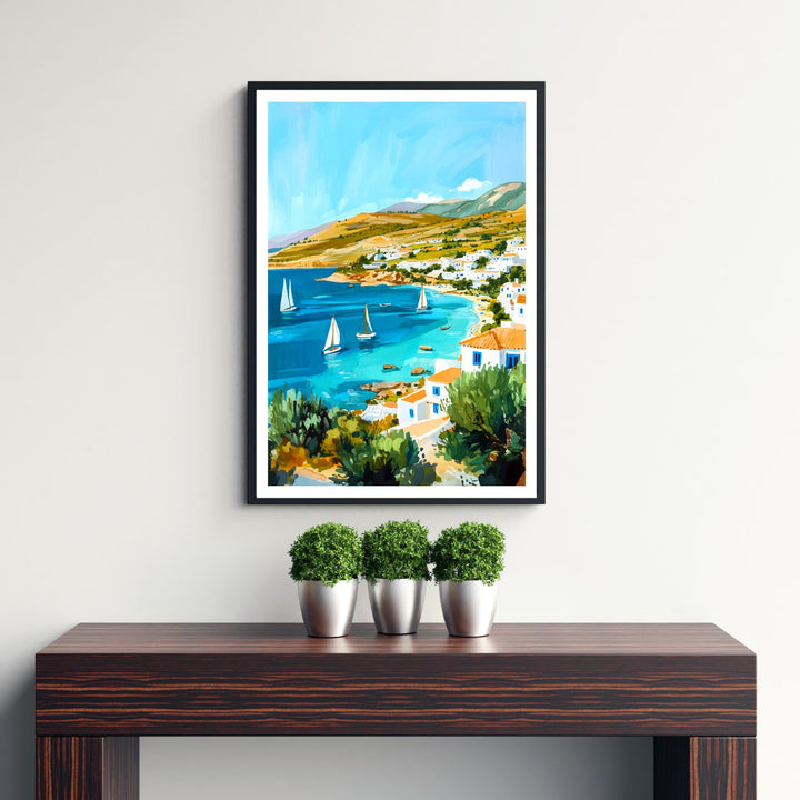 Crete Greece Travel Print Wall Decor Wall Art Crete Landscape Wall Hanging Home Décor Greek Island Gift Art Lovers Scenic Print