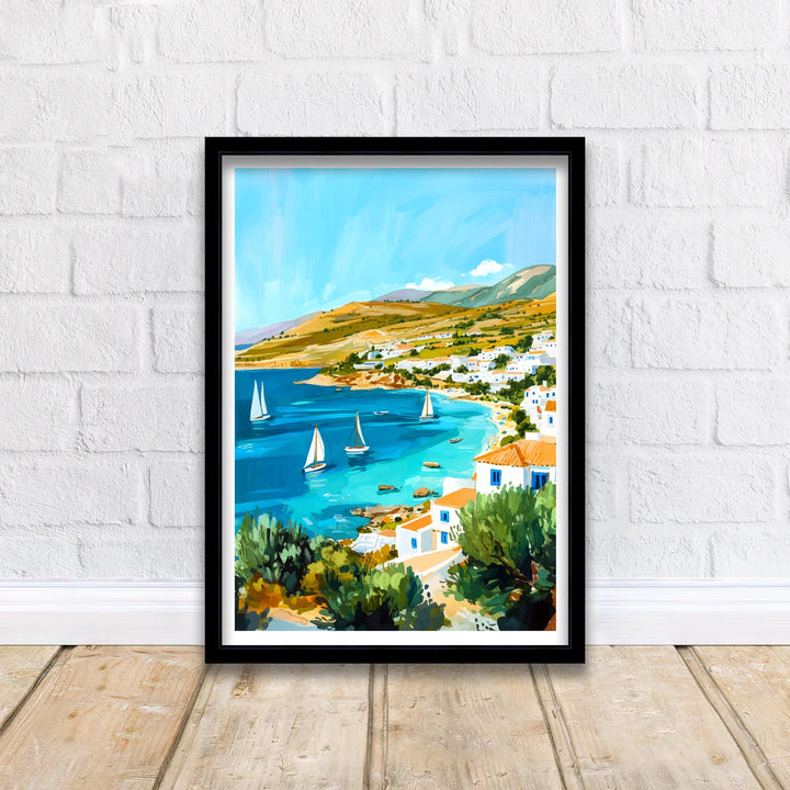 Crete Greece Travel Print Wall Decor Wall Art Crete Landscape Wall Hanging Home Décor Greek Island Gift Art Lovers Scenic Print