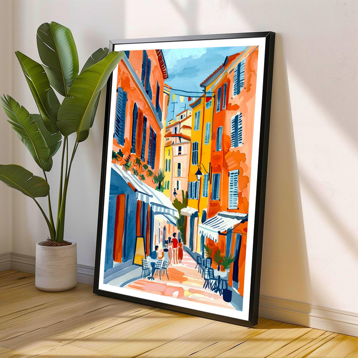 Nice France Travel Print Wall Decor Wall Art Nice Landscape Wall Hanging Home Décor French Riviera Gift Art Lovers Scenic Print