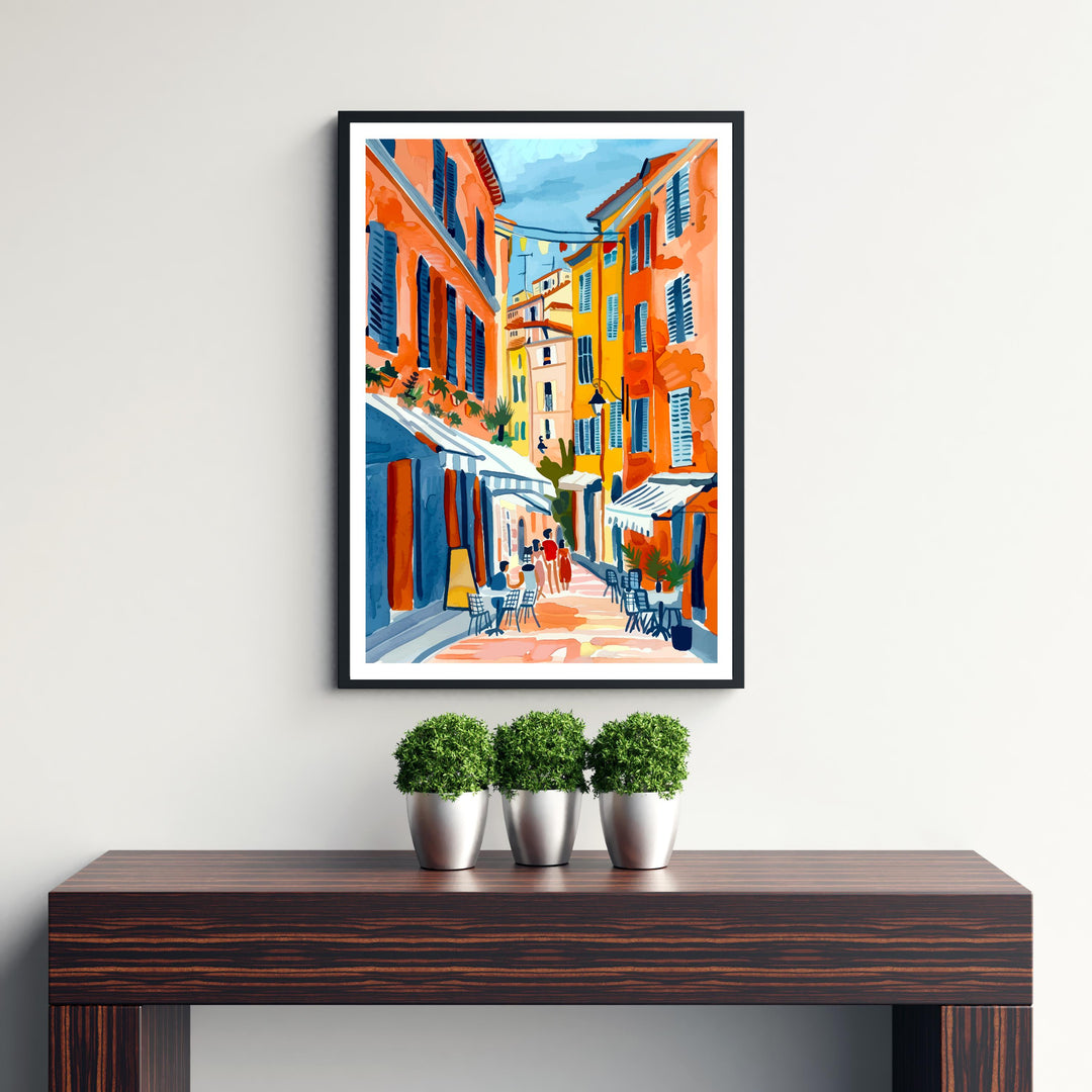 Nice France Travel Print Wall Decor Wall Art Nice Landscape Wall Hanging Home Décor French Riviera Gift Art Lovers Scenic Print