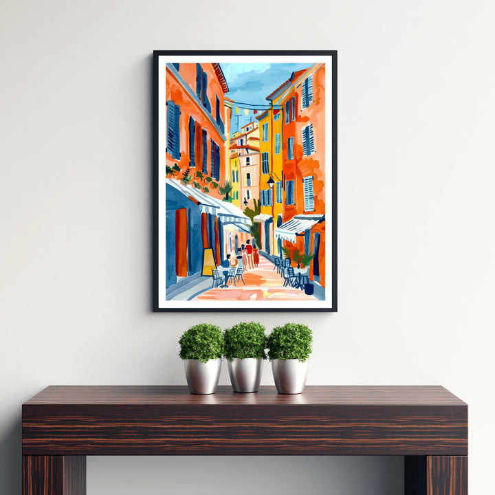 Nice France Travel Print Wall Decor Wall Art Nice Landscape Wall Hanging Home Décor French Riviera Gift Art Lovers Scenic Print