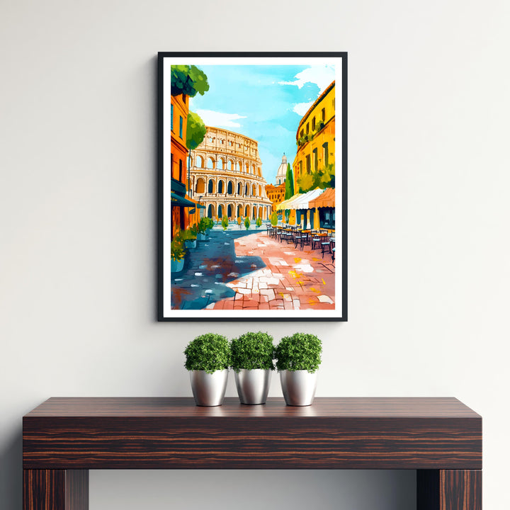 Rome Italy Travel Poster