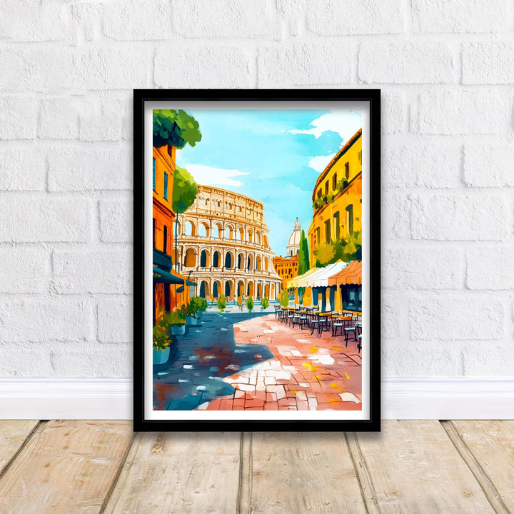 Rome Italy Travel Print Wall Decor Wall Art Rome Landscape Wall Hanging Home Décor Italian City Gift Art Lovers Historic Print