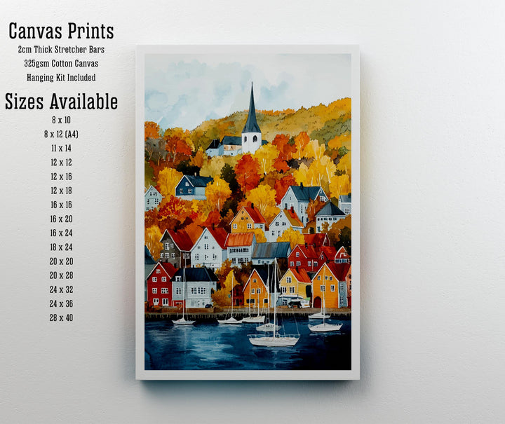 Trondheim Norway Travel Print Wall Decor Wall Art Trondheim Landscape Wall Hanging Home Décor Norwegian City Gift Art Lovers Scenic Print