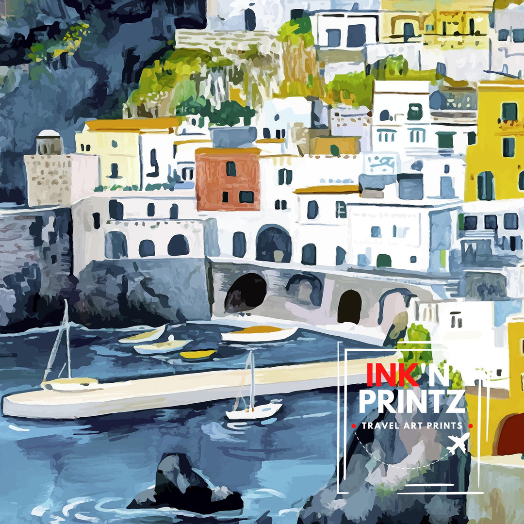 Ischia Italy Travel Print Wall Decor Wall Art Ischia Landscape Wall Hanging Home Décor Italian Island Gift Art Lovers Scenic Print