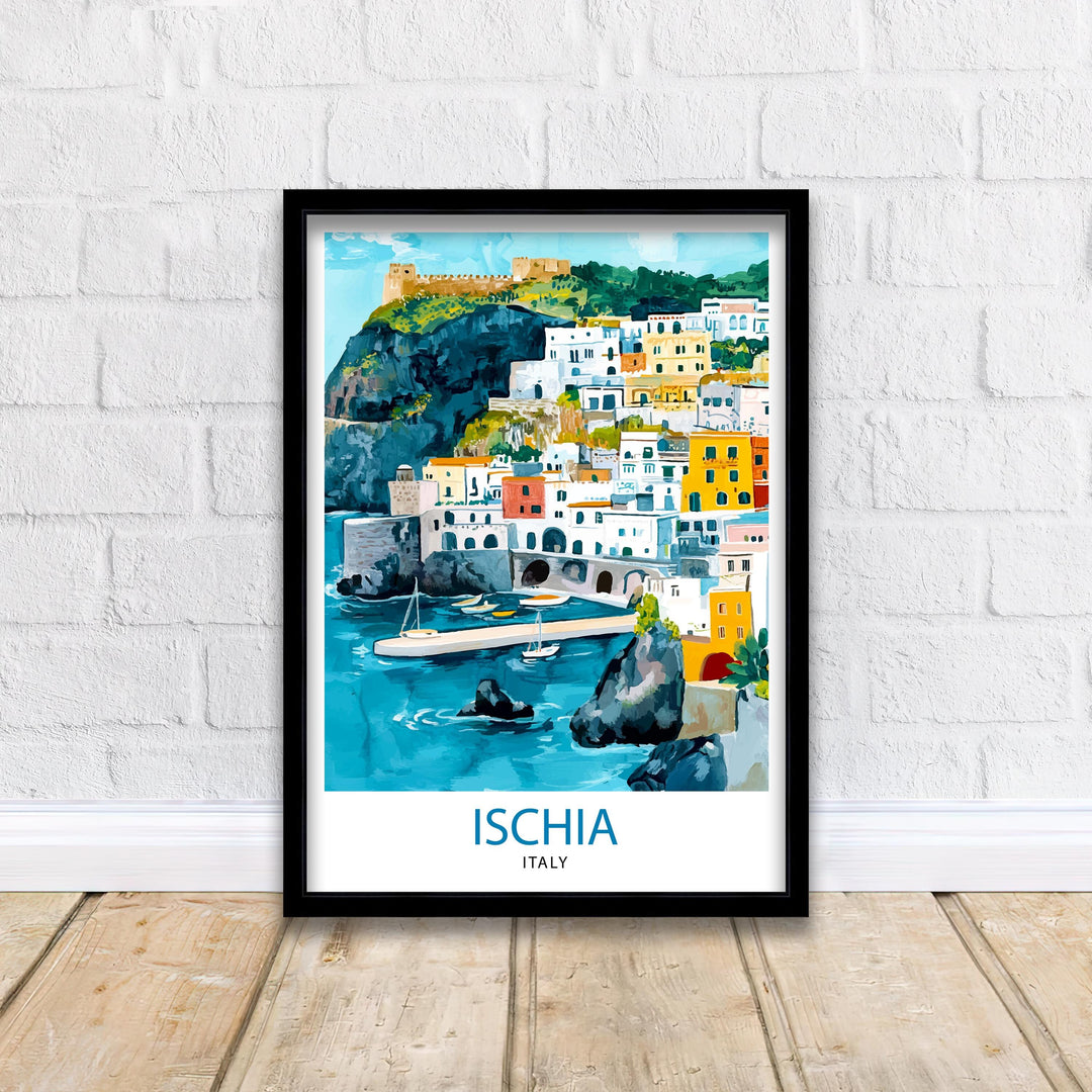 Ischia Italy Travel Print Wall Decor Wall Art Ischia Landscape Wall Hanging Home Décor Italian Island Gift Art Lovers Scenic Print