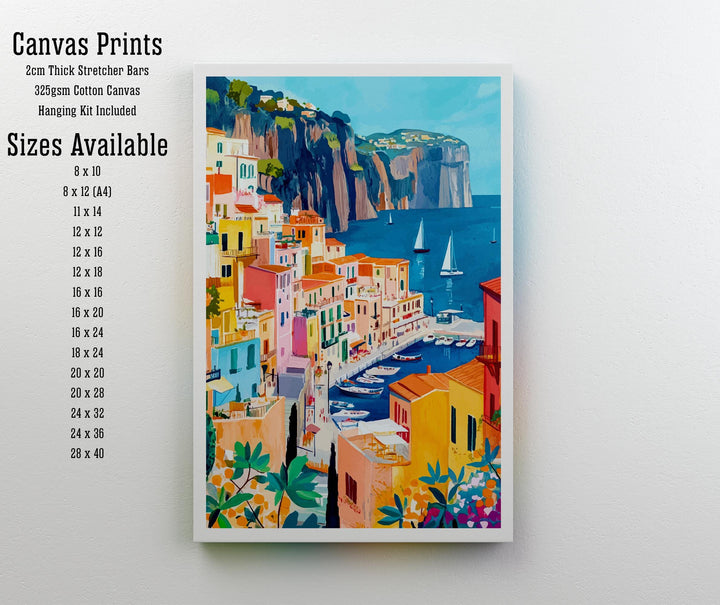 Sorrento Italy Travel Print Wall Decor Wall Art Sorrento Landscape Wall Hanging Home Décor Amalfi Coast Gift Art Lovers Scenic Print