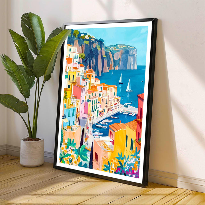 Sorrento Italy Travel Print Wall Decor Wall Art Sorrento Landscape Wall Hanging Home Décor Amalfi Coast Gift Art Lovers Scenic Print