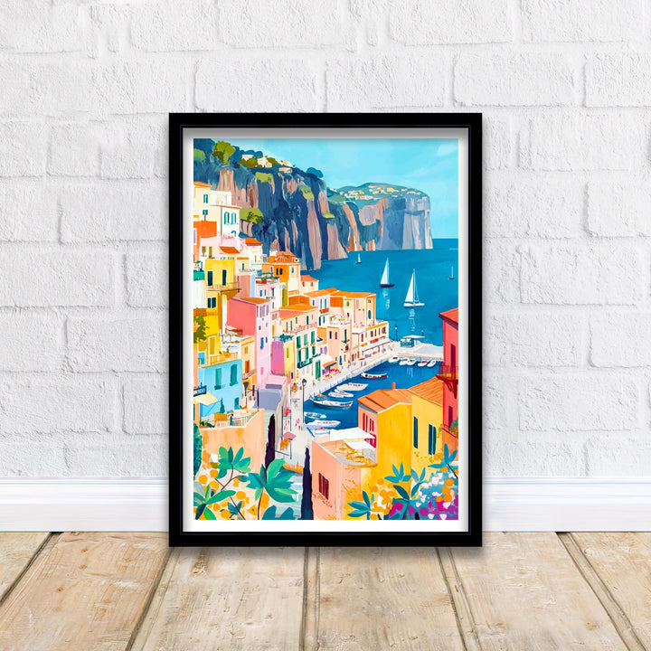 Sorrento Italy Travel Print Wall Decor Wall Art Sorrento Landscape Wall Hanging Home Décor Amalfi Coast Gift Art Lovers Scenic Print