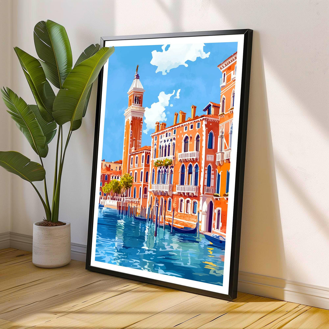 Venice Italy Travel Print Wall Decor Wall Art Venice Landscape Wall Hanging Home Décor Italian City Gift Art Lovers Scenic Print