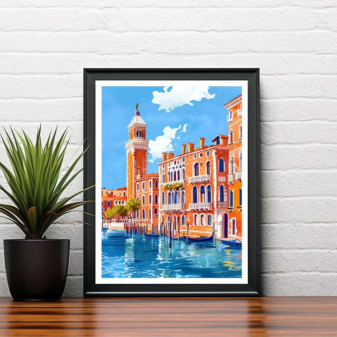 Venice Italy Travel Print Wall Decor Wall Art Venice Landscape Wall Hanging Home Décor Italian City Gift Art Lovers Scenic Print