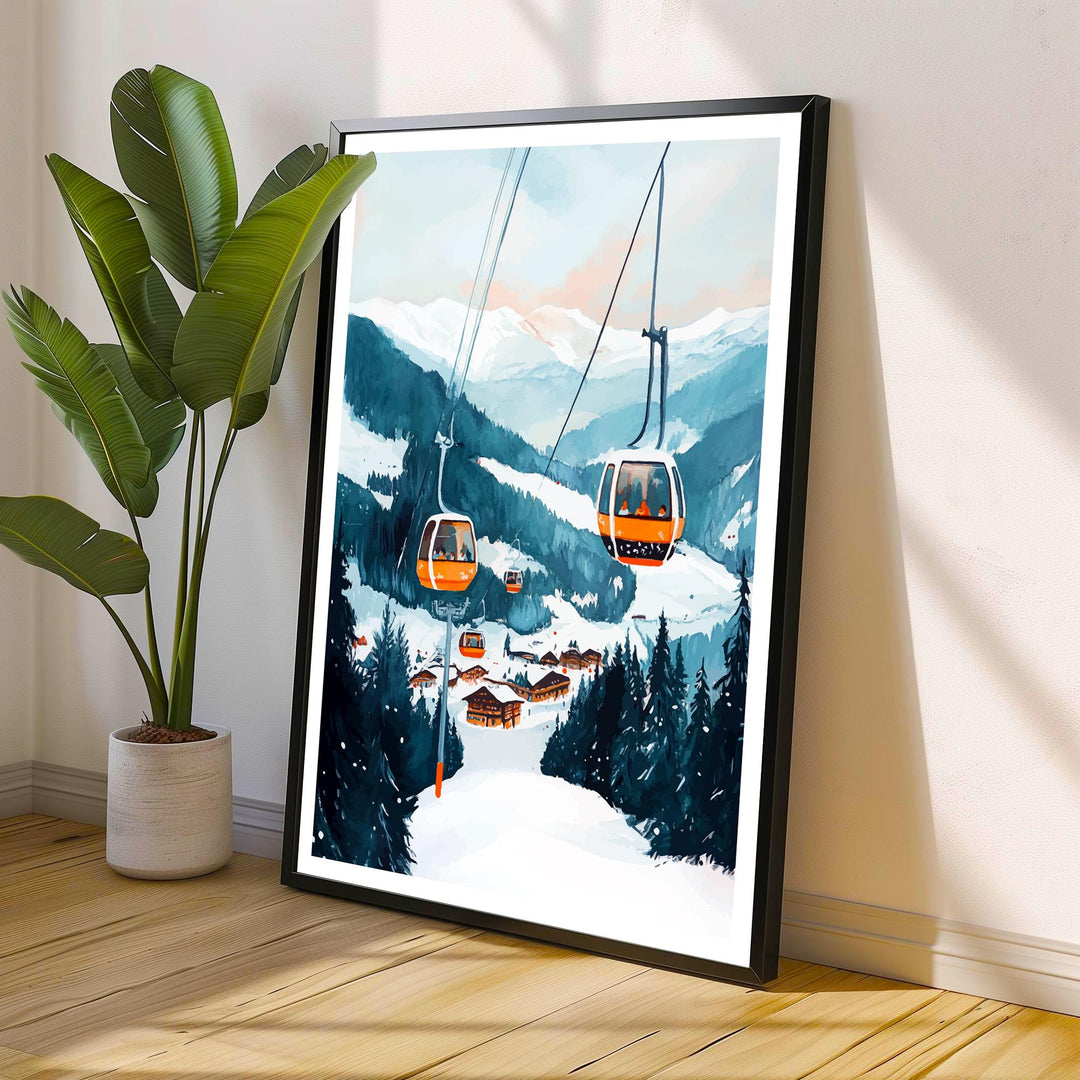 Zell am See Austria Travel Print Wall Decor Wall Art Zell am See Landscape Wall Hanging Home Décor Alpine Village Gift Art Lovers Scenic