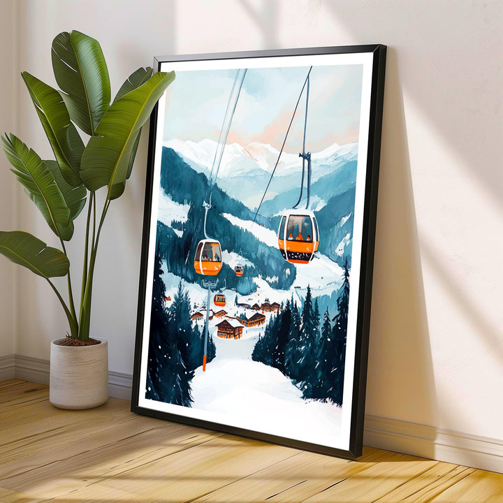 Zell am See Austria Travel Poster