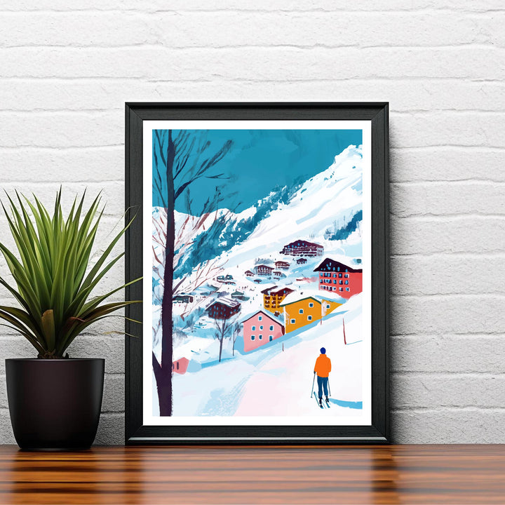 Zermatt Switzerland Travel Print Wall Decor Wall Art Zermatt Landscape Wall Hanging Home Décor Alpine Village Gift Art Lovers Scenic Print