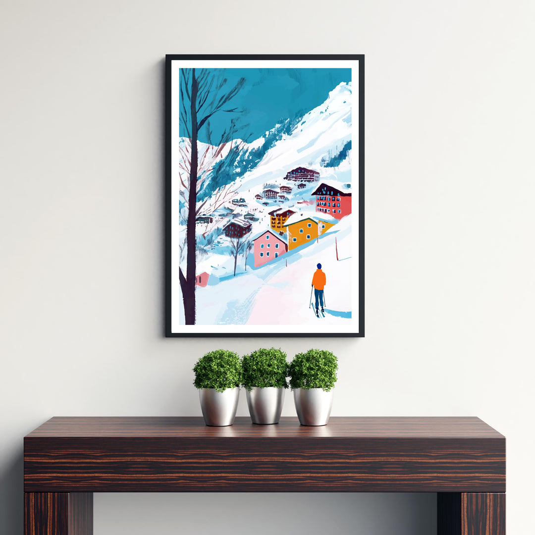 Zermatt Switzerland Travel Print Wall Decor Wall Art Zermatt Landscape Wall Hanging Home Décor Alpine Village Gift Art Lovers Scenic Print