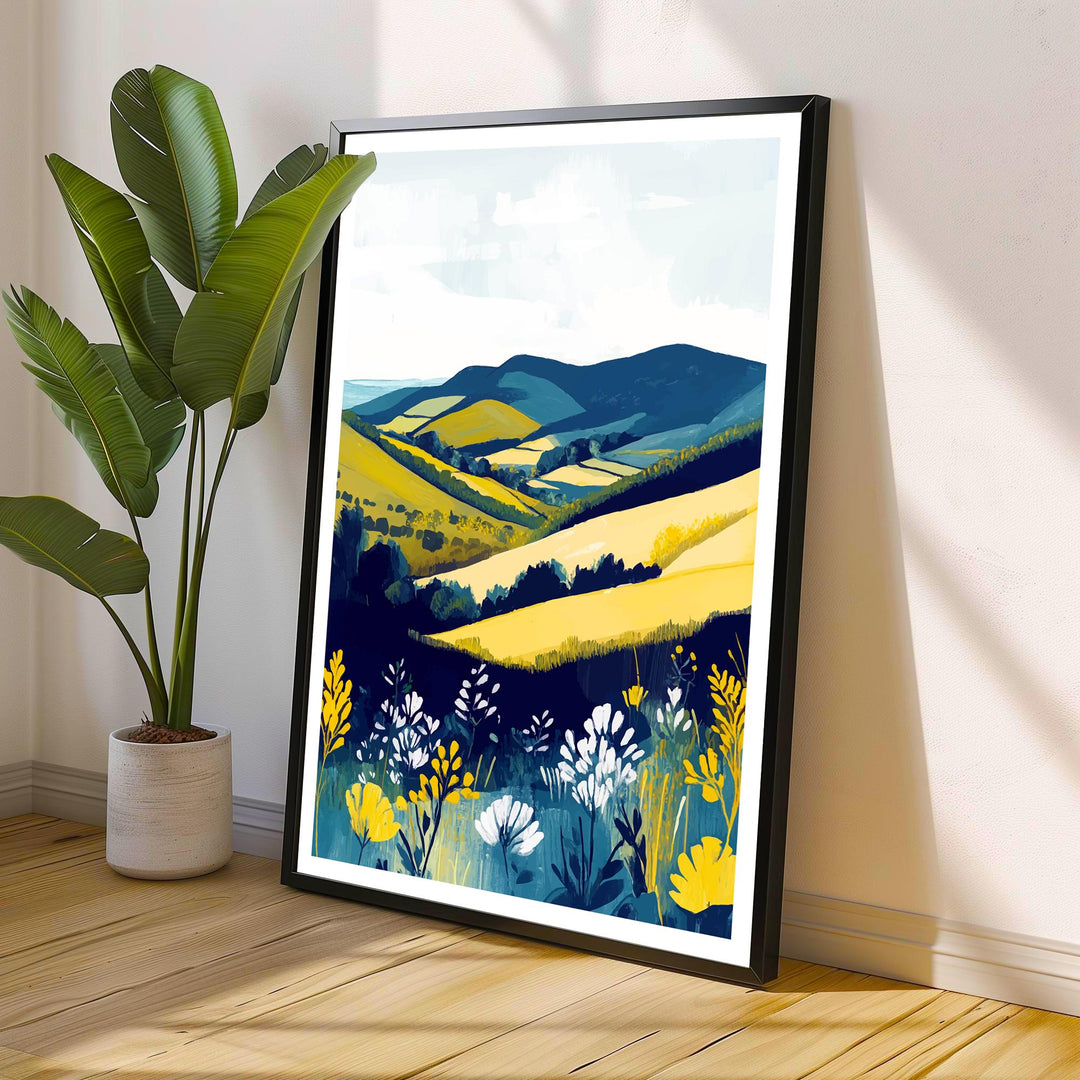 Brecon Beacons Wales Travel Print Wall Decor Wall Art Brecon Beacons Landscape Wall Hanging Home Décor Welsh National Park Gift Art Lovers