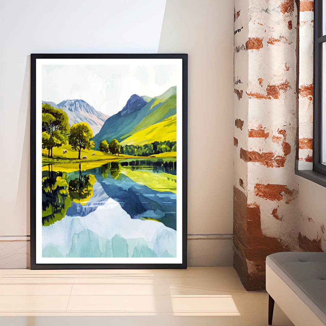 Buttermere England Travel Poster