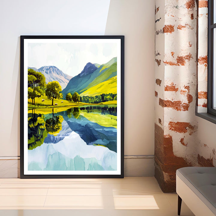 Buttermere England Travel Print Wall Decor Wall Art Buttermere Landscape Wall Hanging Home Décor Lake District Gift Art Lovers Scenic Print