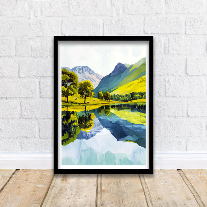 Buttermere England Travel Print Wall Decor Wall Art Buttermere Landscape Wall Hanging Home Décor Lake District Gift Art Lovers Scenic Print